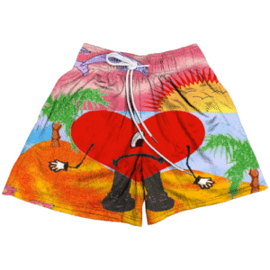 Bad Bunny Heart Culture Shorts – Latin Style Drop