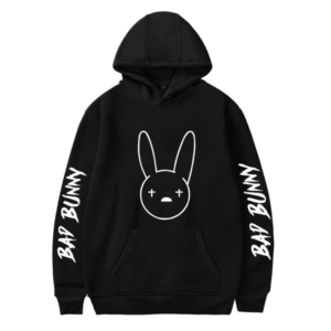 Bad Bunny 3 Pullover Hooded Sweatshirt