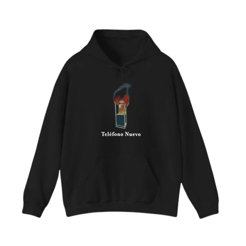 BURNING TELEPHONE TOUR DATES BLACK HOODIE BURNING TELEPHONE TOUR DATES BLACK HOODIE
