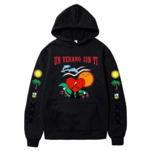 Bad Bunny Hip Hop Print Hoodie