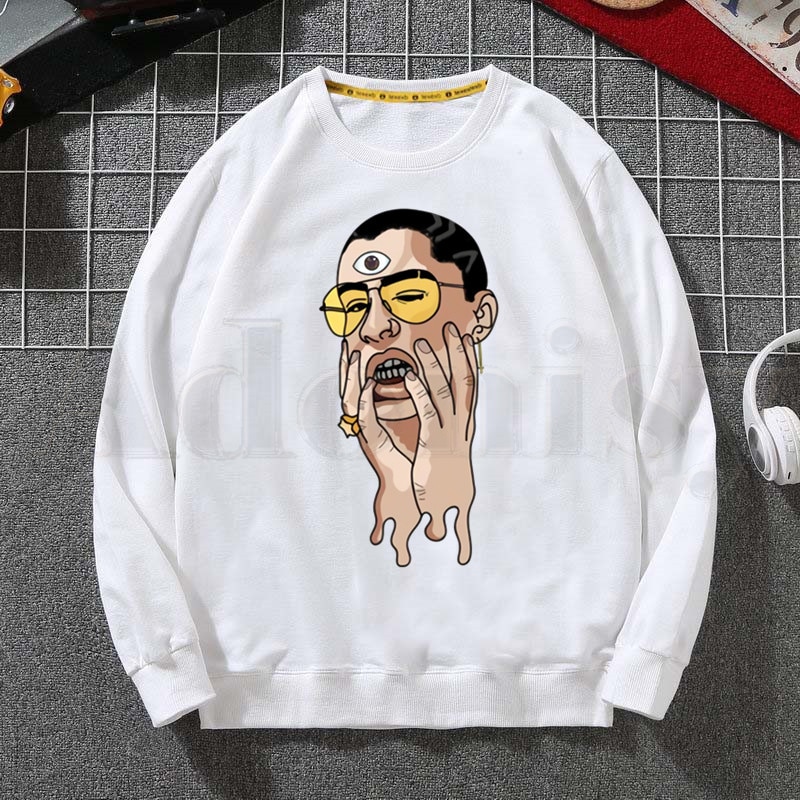 Bad Bunny Sweatshirts - Sweatshirt Bad Bunny Estamos Bien 7 Bad Bunny Sweatshirts - Sweatshirt Bad Bunny Estamos Bien 7