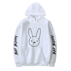Bad Bunny Shadow Hoodie White